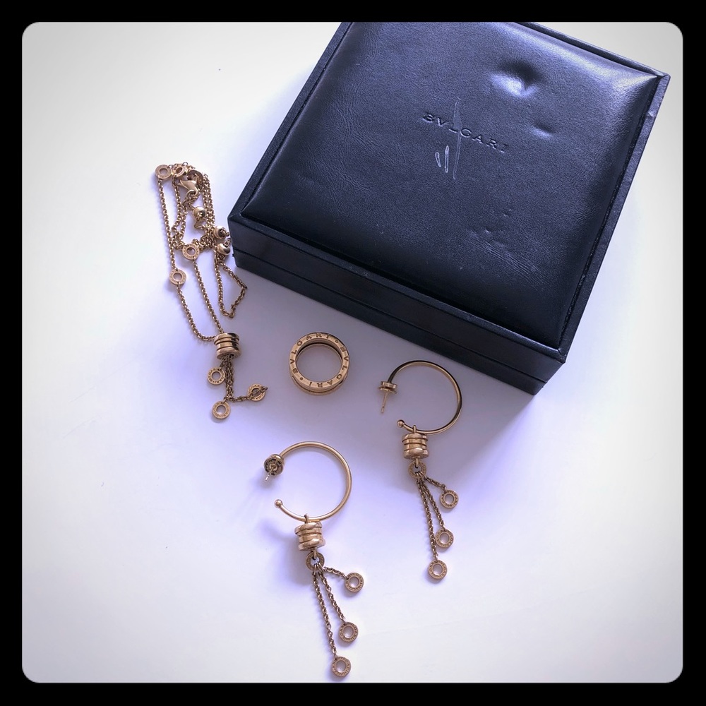 AUTH. COMPLETE BVLGARI B. ZERO SET- 18K Gold